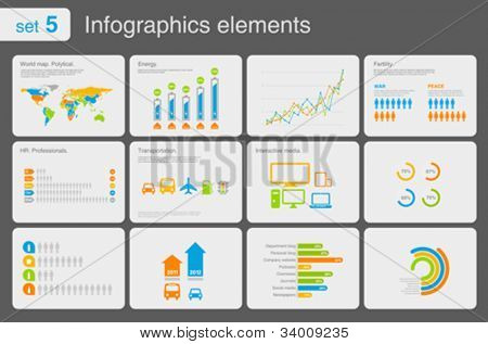 Picture or Photo of Infographics elements with icons.Multiuse! For business and finance reports, statistics, diagram graph