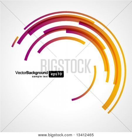 Picture or Photo of Abstract technology circles vector background