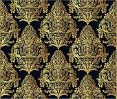 Wallpaper baroque seamless pattern.