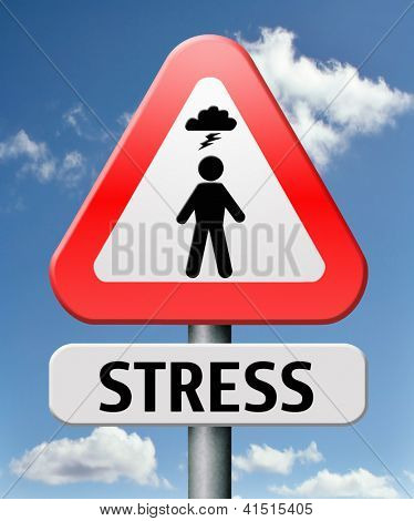 Picture or Photo of Stress disorder from acute work pressure is a factor triggering a panic attack bad mental health