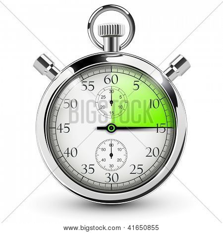 Picture or Photo of 15 seconds stop watch.