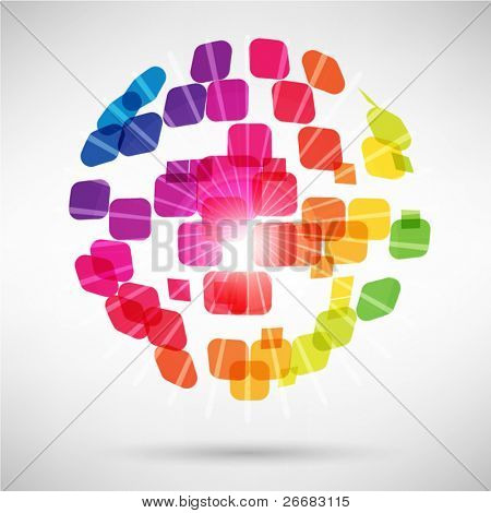 Picture or Photo of Bright abstract background