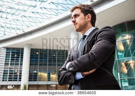 Picture or Photo of Portrait of an handsome businessman