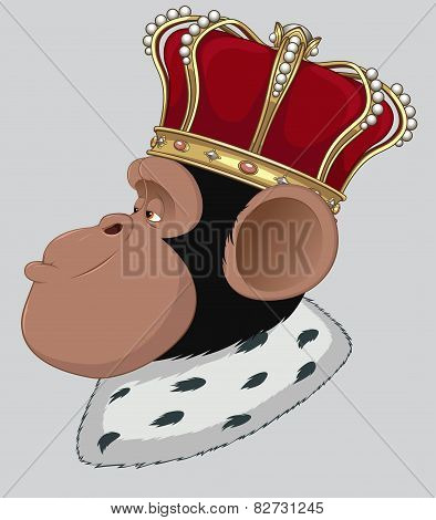 Poster: Monkey in a crown