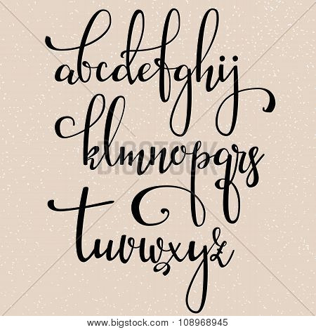 Handwritten Brush Style Calligraphy Cursive Font Poster Handwritten Brush Style Calligraphy Cursive Font Poster