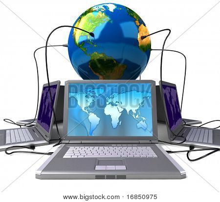 Picture or Photo of Global network the Internet