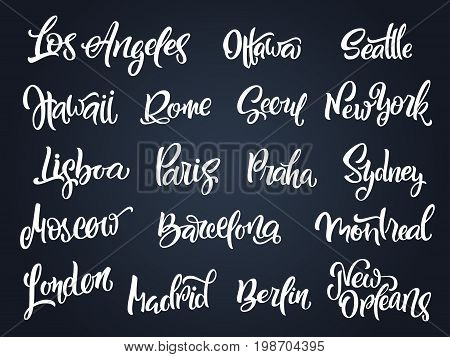 Poster: Set of handwritten