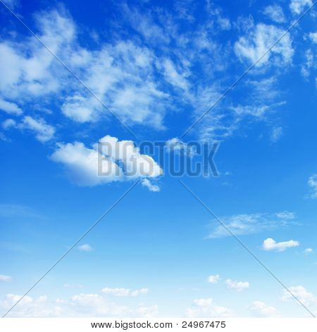 Picture or Photo of Blue sky with clouds.