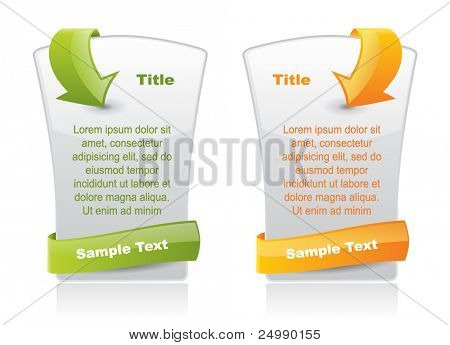 Picture or Photo of Web style elements with arrows