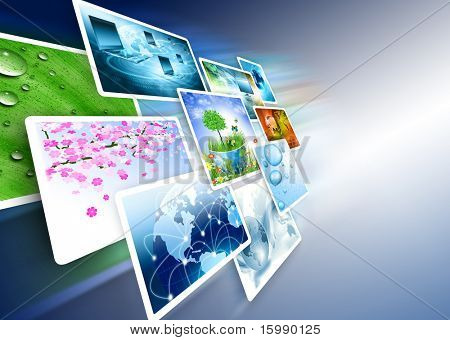 Picture or Photo of Television and internet production technology concept