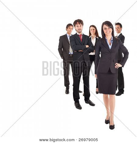 Picture or Photo of Group of business people isolated on white